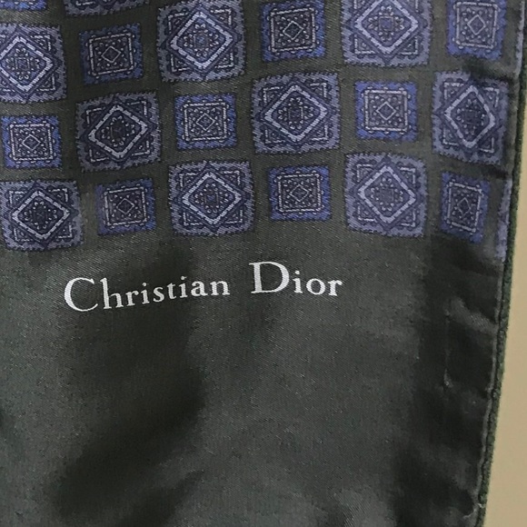 Dior Silk Wool Logo Scarf Unisex Men’s Vintage Wrap Shawl Reversible Minimalist - Picture 5 of 7